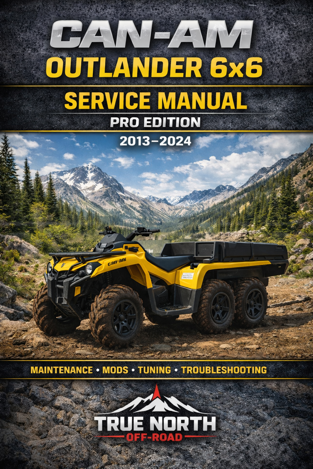 2013-2024 Can-Am Outlander 6x6 Maintenance & Troubleshooting Manual (Digital Download)